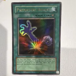 Yu-Gi-Oh! Premature Burial Spell-Equip Holo Pharaoh's Servant Konami PSV-037 - Image 1