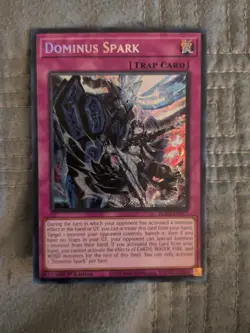 *** DOMINUS SPARK *** 1ST EDITION SECRET RARE BLZD-EN077 YUGIOH! - Image 1