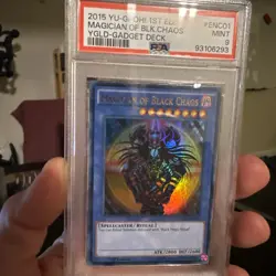Magician of Black Chaos 1st Edition YGLD-ENC01 PSA 9 Mint - Image 1