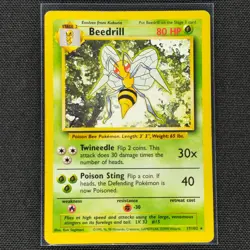 Beedrill - 17/102 - Rare - Base Set - Pokemon Card - HP - Image 1