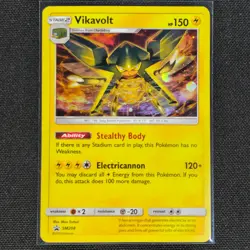 Vikavolt - SM208 - Cosmos Holo - Black Star Promo - Pokemon Card - HP - Image 1