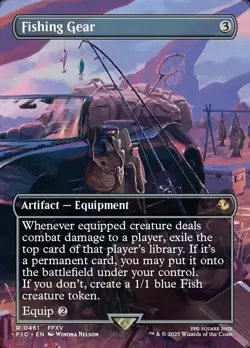 Fishing Gear - Foil - Borderless NM, English MTG Commander: Final Fantasy - Image 1