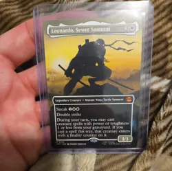 MTG Leonardo, Sewer Samurai #0215 Borderless Teenage Mutant Ninja Turtles - Image 1
