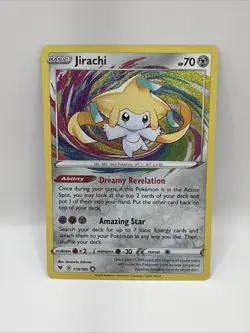 Pokemon TCG Jirachi 119/185 Amazing Rare Sword & Shield: Vivid Voltage NM - Image 2