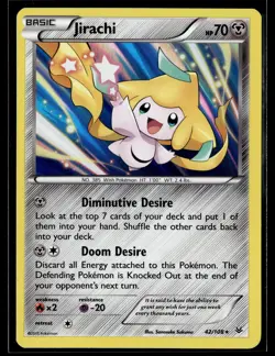 Pokemon TCG XY - Roaring Skies #42/108 Jirachi HOLO - Image 1