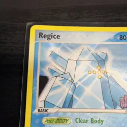 POKEMON EX HOLON PHANTOMS (DELTA SPECIES) REVERSE HOLO REGICE STAMPED 27/110 - Image 3