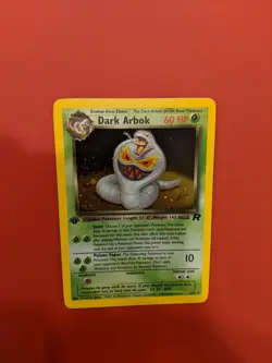 Dark Arbok 1st Edition 2/82 Team Rocket Set Holo Rare first pokemon card - Image 1