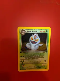 Dark Arbok 1st Edition 2/82 Team Rocket Set Holo Rare first pokemon card - Image 2