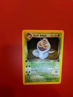 Dark Arbok 1st Edition 2/82 Team Rocket Set Holo Rare first pokemon card - Image 3