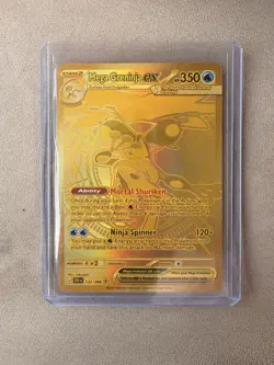 Mint condition Pokemon Mega Greninja EX Secret Rare Full Art Foil 122/086 CR1 - Image 1