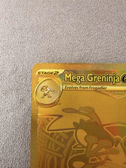 Mint condition Pokemon Mega Greninja EX Secret Rare Full Art Foil 122/086 CR1 - Image 2