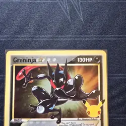 Pokemon TCG Greninja Gold Star SWSH144 - Celebrations Black Star Promo - Sealed - Image 3