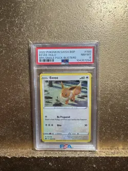 Pokemon TCG Eevee SWSH190 Black Star Promo Galaxy Holo PSA 8 NM-Mint - Image 1