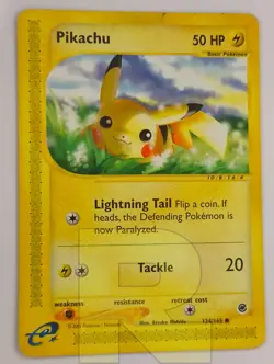Pikachu ® Expedition 124/165 ® Comune ® Pokemon ® Inglese ® Good - Image 3