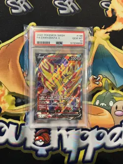 PSA 10 | Pokemon TCG Sword & Shield Zamazenta V (212/202) Secret Rare Gold FA - Image 1