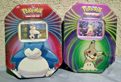 Pokemon Knockout Tins [Snorlax and Mimikyu] New and Sealed - Image 1