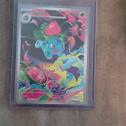 Pokemon TCG Ivysaur 134/132 Secret Rare Full Art Holo ME01 EN HP 110 2016 - Image 1