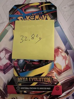(VERY HEAVY) 32.82g Pokemon TCG Mega Evolution Sleeved Booster Pack (SEALED)✅ - Image 2