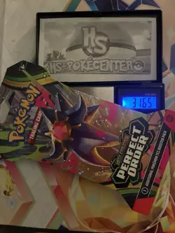 VERY HEAVY! 31.65g Pokemon TCG Perfect Order Sleeved Booster Pack Factory Sealed - Image 1