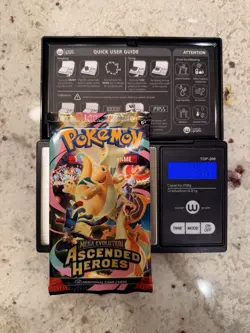VERY HEAVY!! (22.56g) Pokemon Ascended Heroes– Factory Sealed Booster Pack! - Image 1