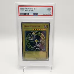 Yugioh Dark Magician SDY-006 Ultra Rare 2002 Starter Deck: Yugi Unlimited PSA 7 - Image 1