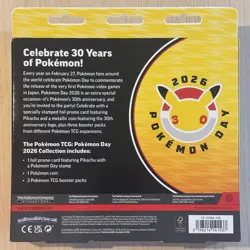 Pokemon TCG 2026 Pokemon Day Collection Set W/Pikachu Foil Stamped Promo Card - Image 2