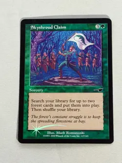 MTG FOIL Skyshroud Claim Nemesis Magic the Gathering - Image 1