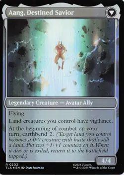 Aang, at the Crossroads 203 TLA Avatar: The Last Airbender R Foil - Image 2