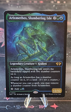 MTG NM- Arixmethes, Slumbering IsleShowcase Extended Art MUL #0032 - Image 1