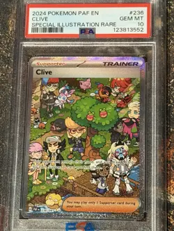 2024 Pokemon Special Illustration Rare Clive Card PSA 10 - Image 1