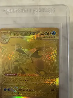 2026 Pokemon Mega Greninja ex Gold Hyper Rare 122/086 Chaos Rising NM - Image 2