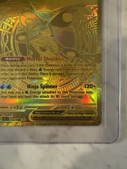 2026 Pokemon Mega Greninja ex Gold Hyper Rare 122/086 Chaos Rising NM - Image 3