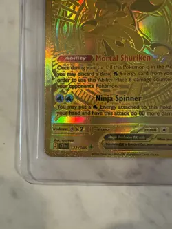 2026 Pokemon Mega Greninja ex Gold Hyper Rare 122/086 Chaos Rising NM - Image 4