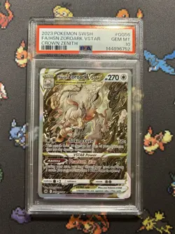 PSA 10 Hisuian Zoroark GG56 -Galarian Gallery Pokemon Card- Crown Zenith (5q) - Image 1