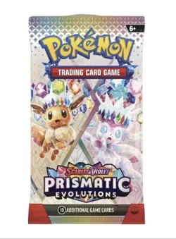 Pokemon Prismatic Evolutions Booster Pack - Random Art - SEALED - Image 1