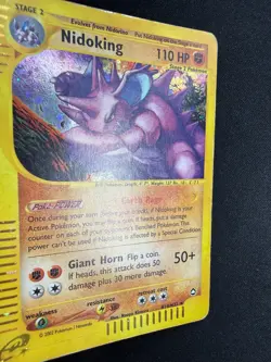 Pokemon NIdoking H18/H32 Aquapolis Rare Holo Unlimited Wizards ENG Vintage Cards - Image 3