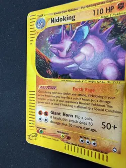 Pokemon NIdoking H18/H32 Aquapolis Rare Holo Unlimited Wizards ENG Vintage Cards - Image 4