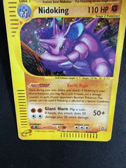 Pokemon NIdoking H18/H32 Aquapolis Rare Holo Unlimited Wizards ENG Vintage Cards - Image 5