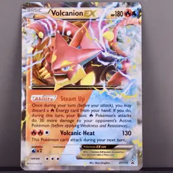 Pokemon Volcanion EX XY173 Black Star Promo Full Art Holo LP - Image 1