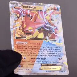 Pokemon Volcanion EX XY173 Black Star Promo Full Art Holo LP - Image 3