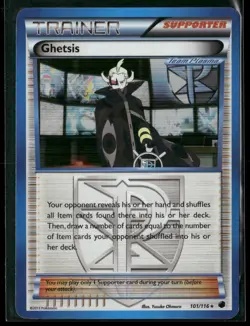 Ghetsis 101/116 Rare Plasma Freeze Pokemon Moderately Played - Image 1