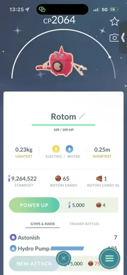 Pokemon Go Shiny Rotom - Image 1