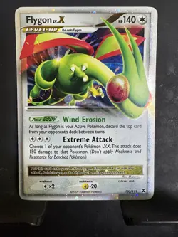 Pokemon TCG Flygon LV.X Rising Rivals Holo Ultra Rare 105/111 140 HP EN - Image 1
