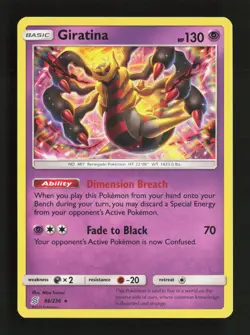 Giratina 86/236 Holo Rare Unified Minds Pokemon Near Mint - Image 1