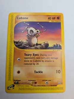 Pokemon Cubone 72/147 Aquapolis E Series - Image 1