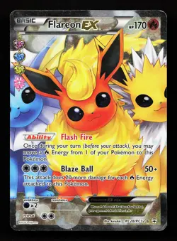 Flareon EX RC28/RC32 Ultra Rare Generations Pokemon Card - Image 1