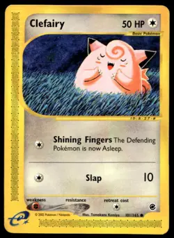 Pokemon Expedition #101/165 Clefairy Common - Image 1