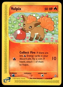 Pokemon Aquapolis #116/147 Vulpix Common - Image 1