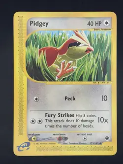 Pokemon TCG Pidgey 123/165 Expedition Base Set Regular Near Mint - Image 3