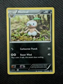 Nuzleaf 72/122 Uncommon BREAKpoint Pokemon Lightly Played - Image 1